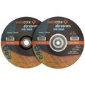 Weldcote Grinding Wheel 9 X 1/4 X 5/8-11 A24-R-Bf Steel T28 A-Solid 10046